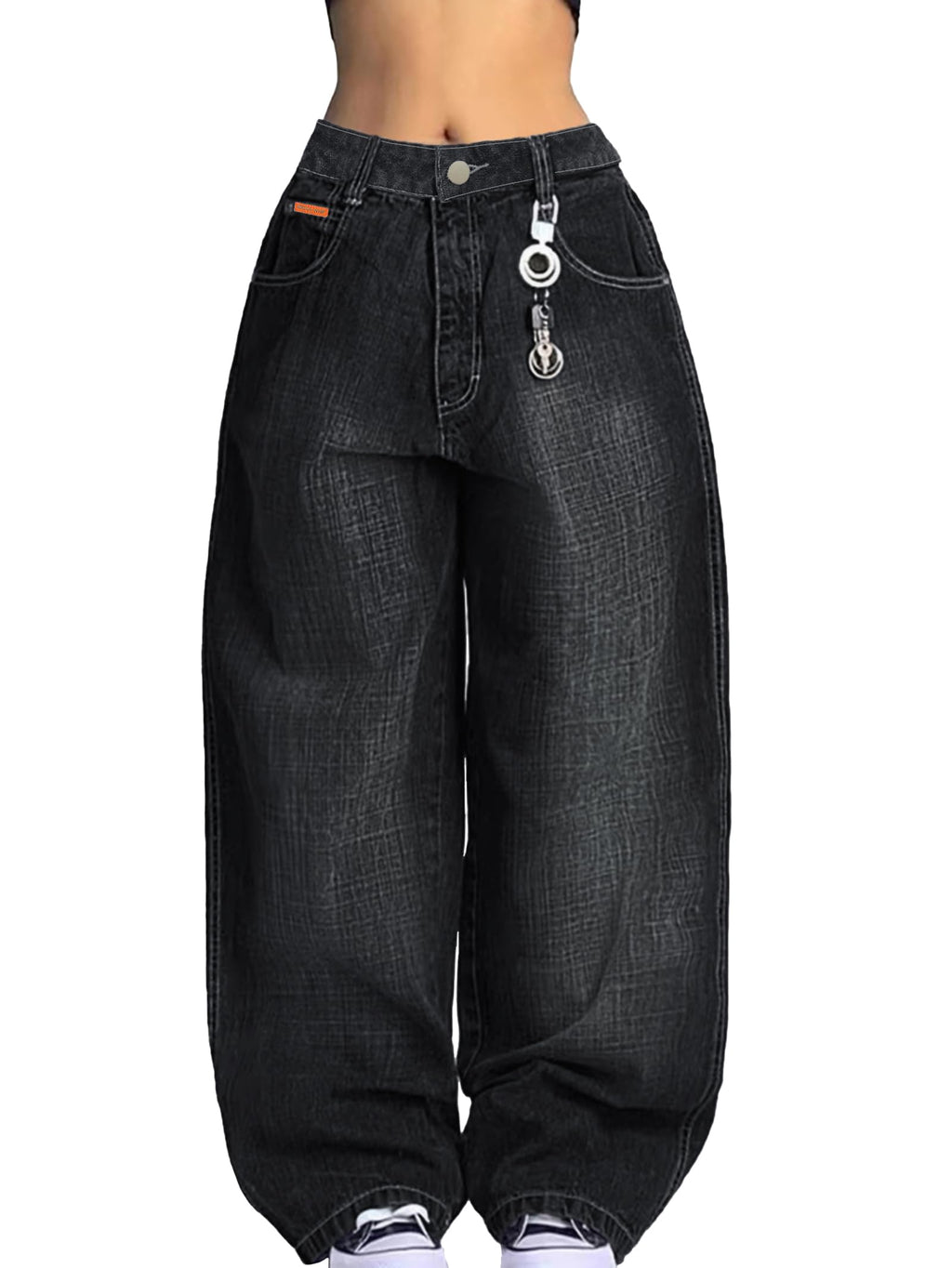 unisex baggy Boyfriends Hip Hop 90s Vintage Baggy Jeans Loose Denim Pants Mid-Low Waist Jeans