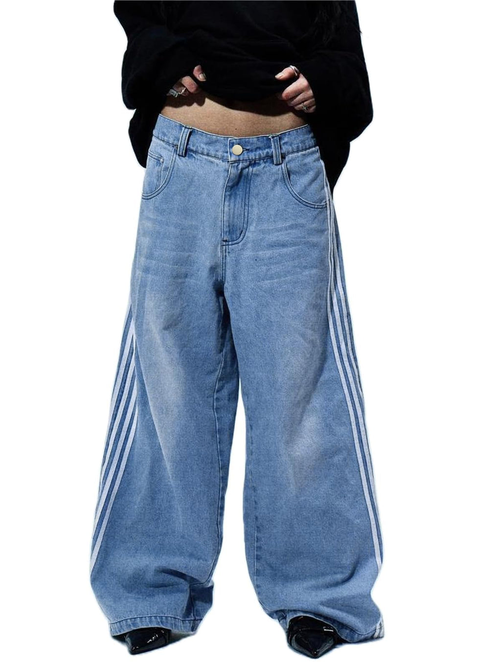Baggy Jeans Wide Leg Oversized,Y2K Skater Streetwear