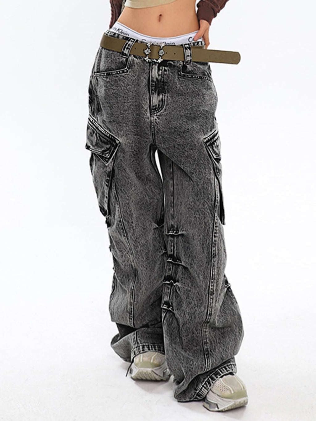 unisex baggy Boyfriends Hip Hop 90s Vintage Baggy Jeans Loose Denim Pants Mid-Low Waist Jeans