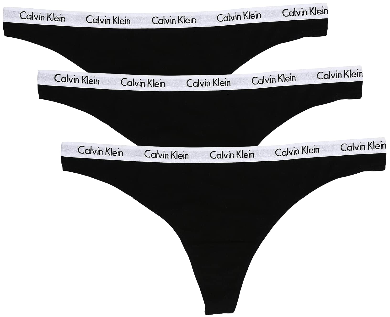 Calvin Klein Women's Cotton Stretch Thong Panties, 3 Pack