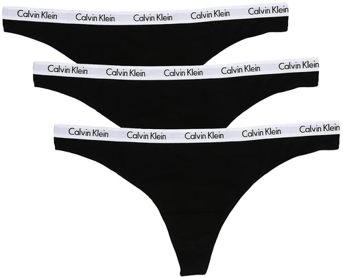 Calvin Klein Women's Cotton Stretch Thong Panties, 3 Pack