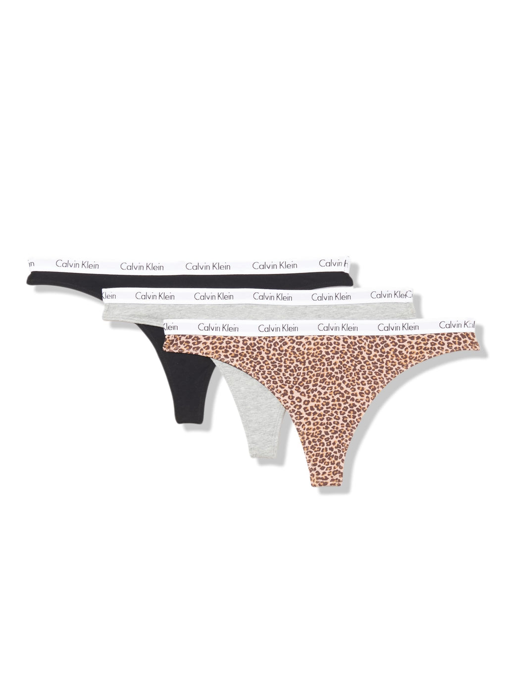 Calvin Klein Women's Cotton Stretch Thong Panties, 3 Pack