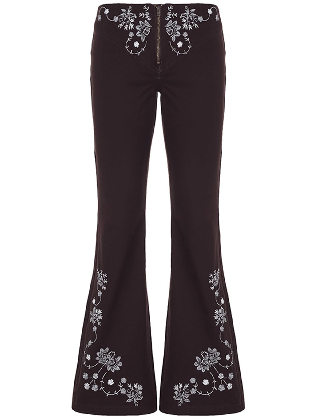 Women Bell Bottom Jeans  Flare Mid Rise Vintage Denim Pants 90s Y2k style