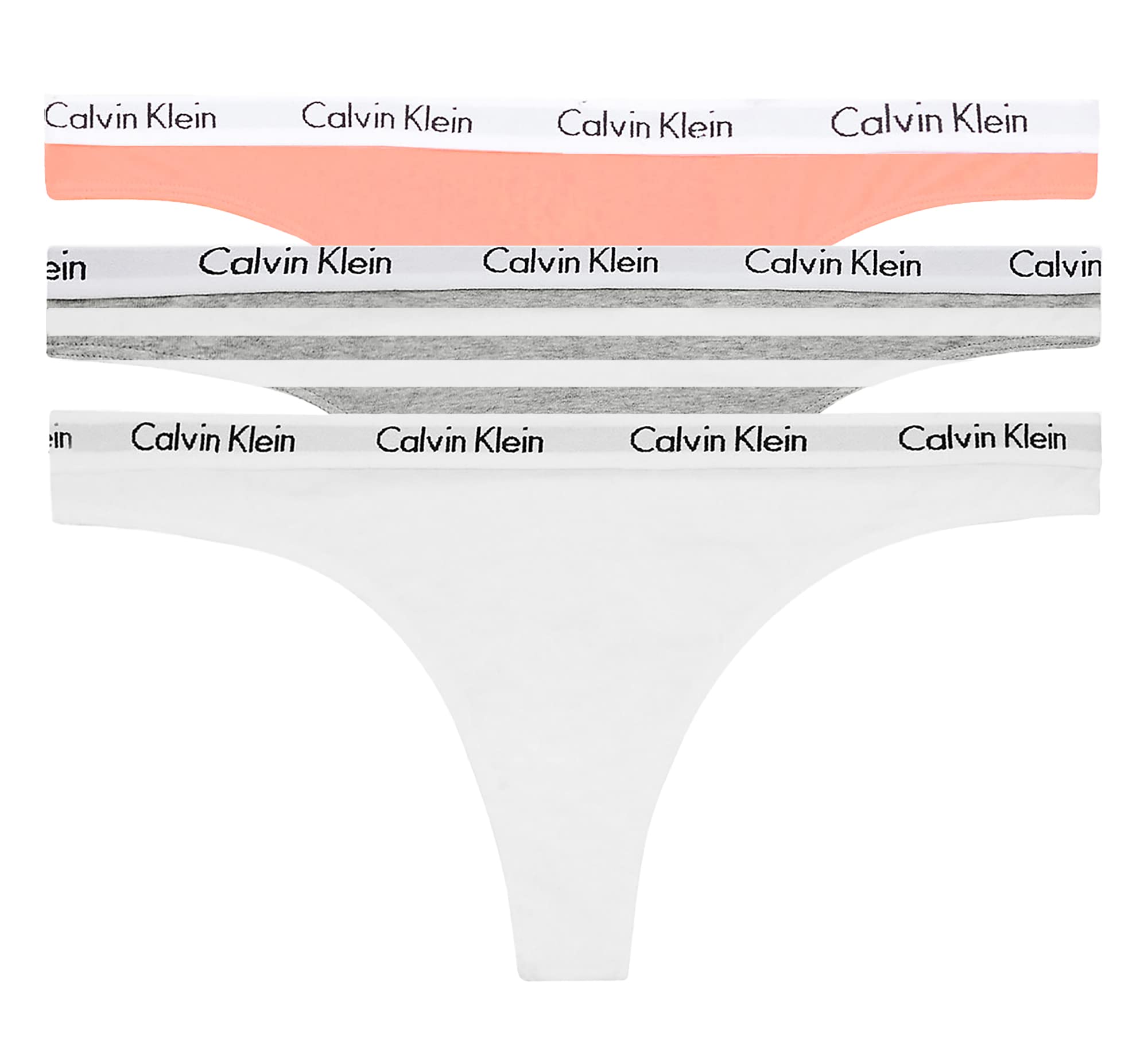 Calvin Klein Women's Cotton Stretch Thong Panties, 3 Pack
