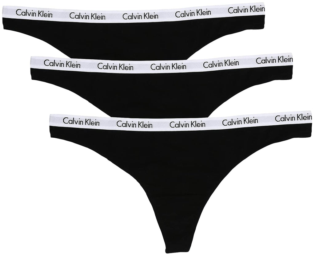 Calvin Klein Women's Cotton Stretch Thong Panties, 3 Pack