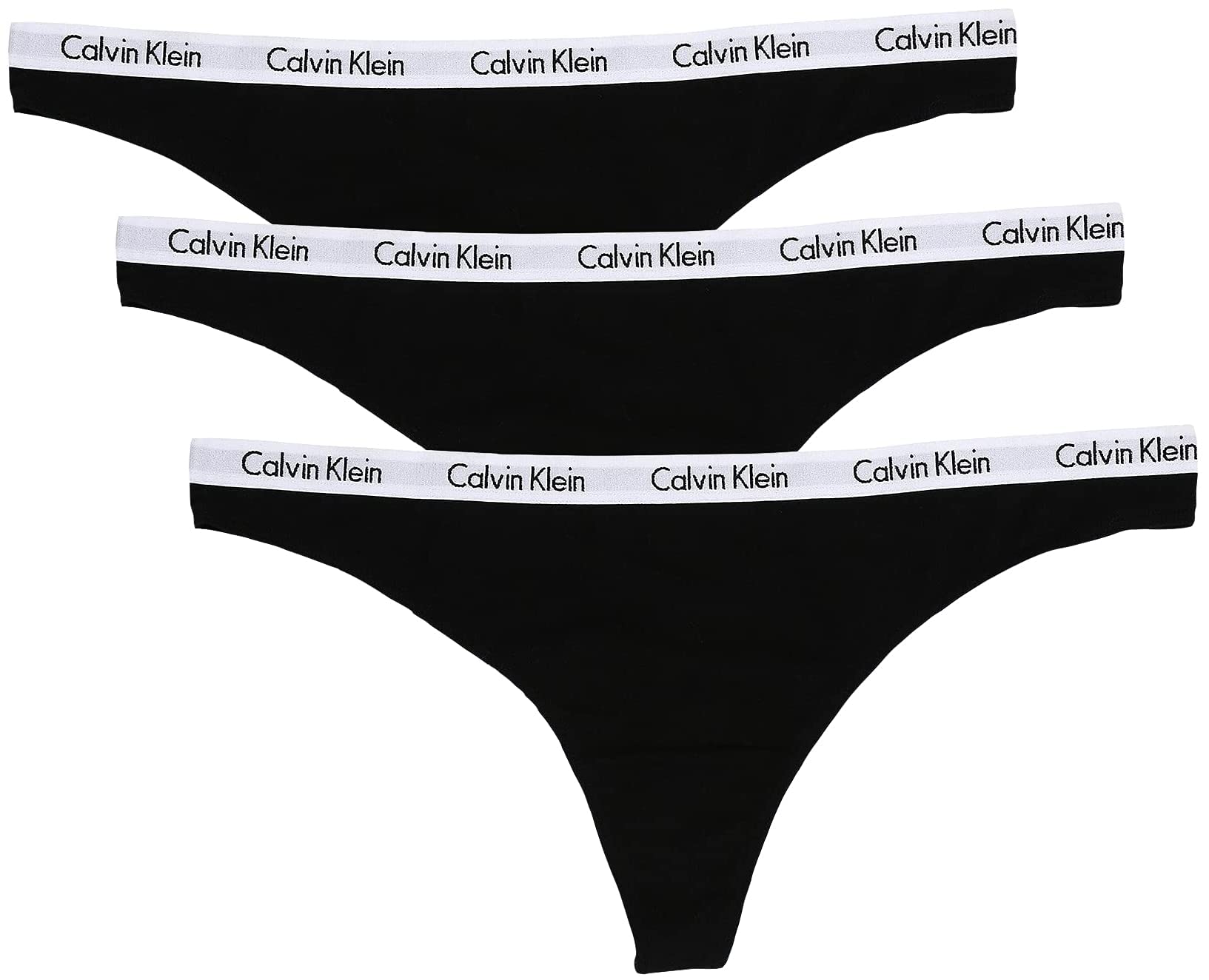 Calvin Klein Women's Cotton Stretch Thong Panties, 3 Pack