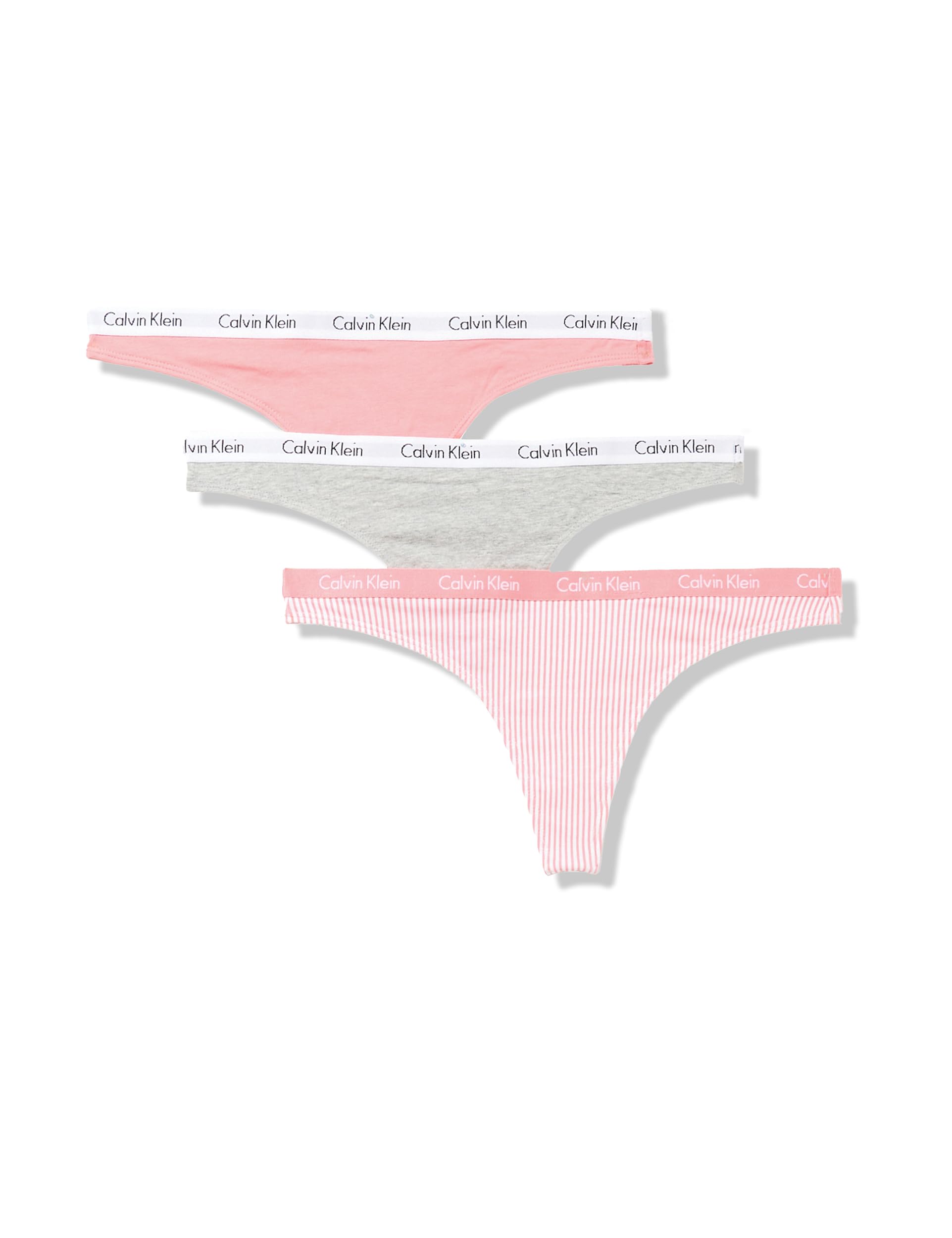 Calvin Klein Women's Cotton Stretch Thong Panties, 3 Pack