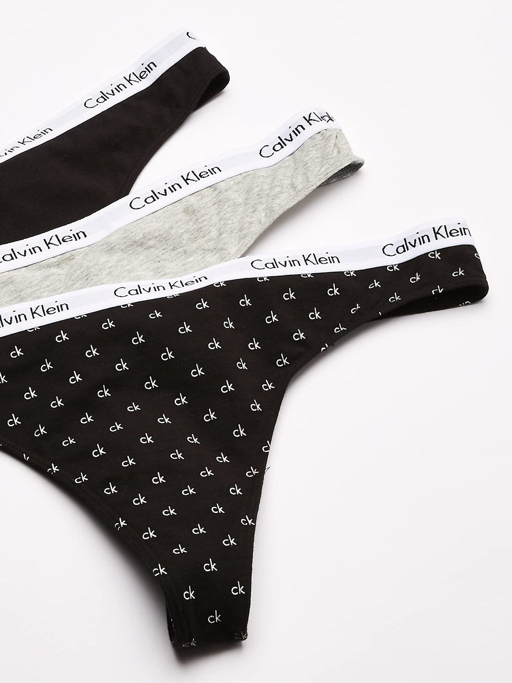 Calvin Klein Women's Cotton Stretch Thong Panties, 3 Pack