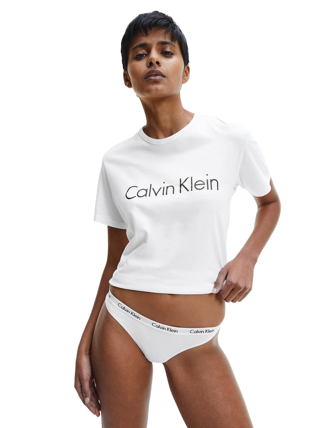 Calvin Klein Women's Cotton Stretch Thong Panties, 3 Pack