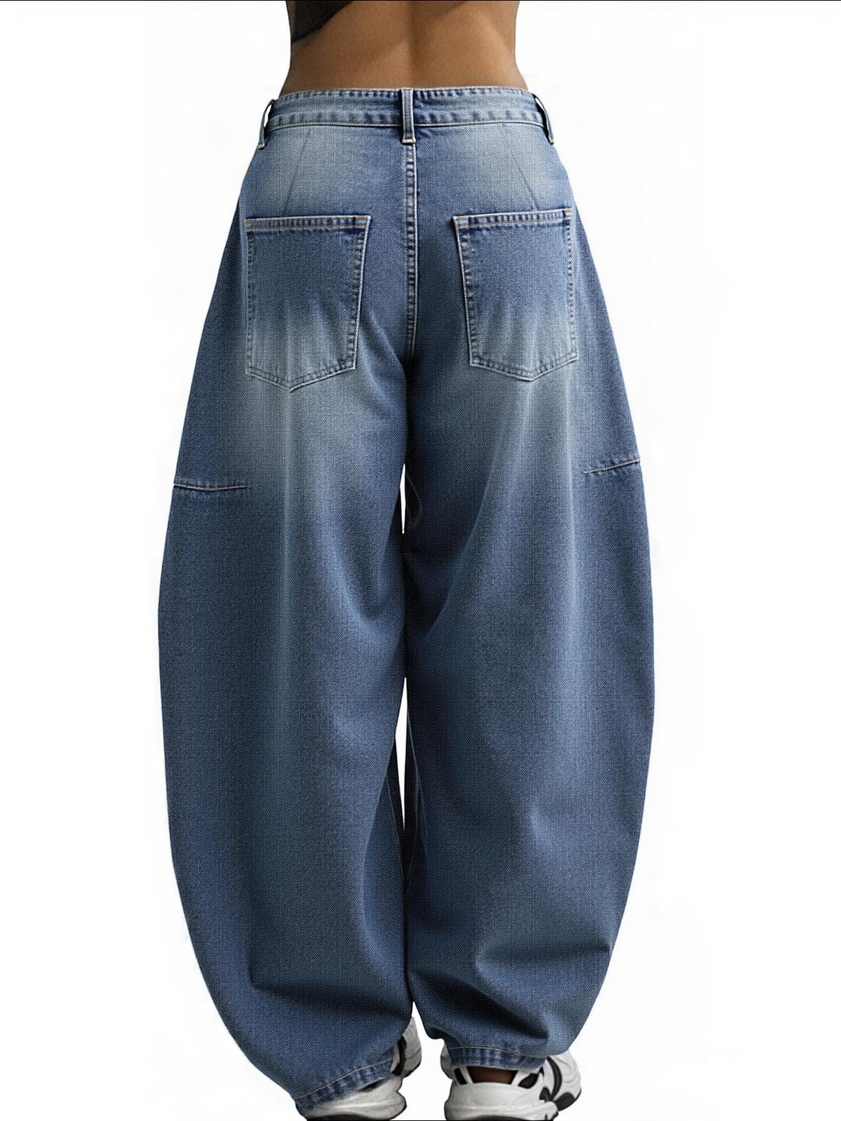 unisex baggy Boyfriends Hip Hop 90s Vintage Baggy Jeans Loose Denim Pants Mid-Low Waist Jeans