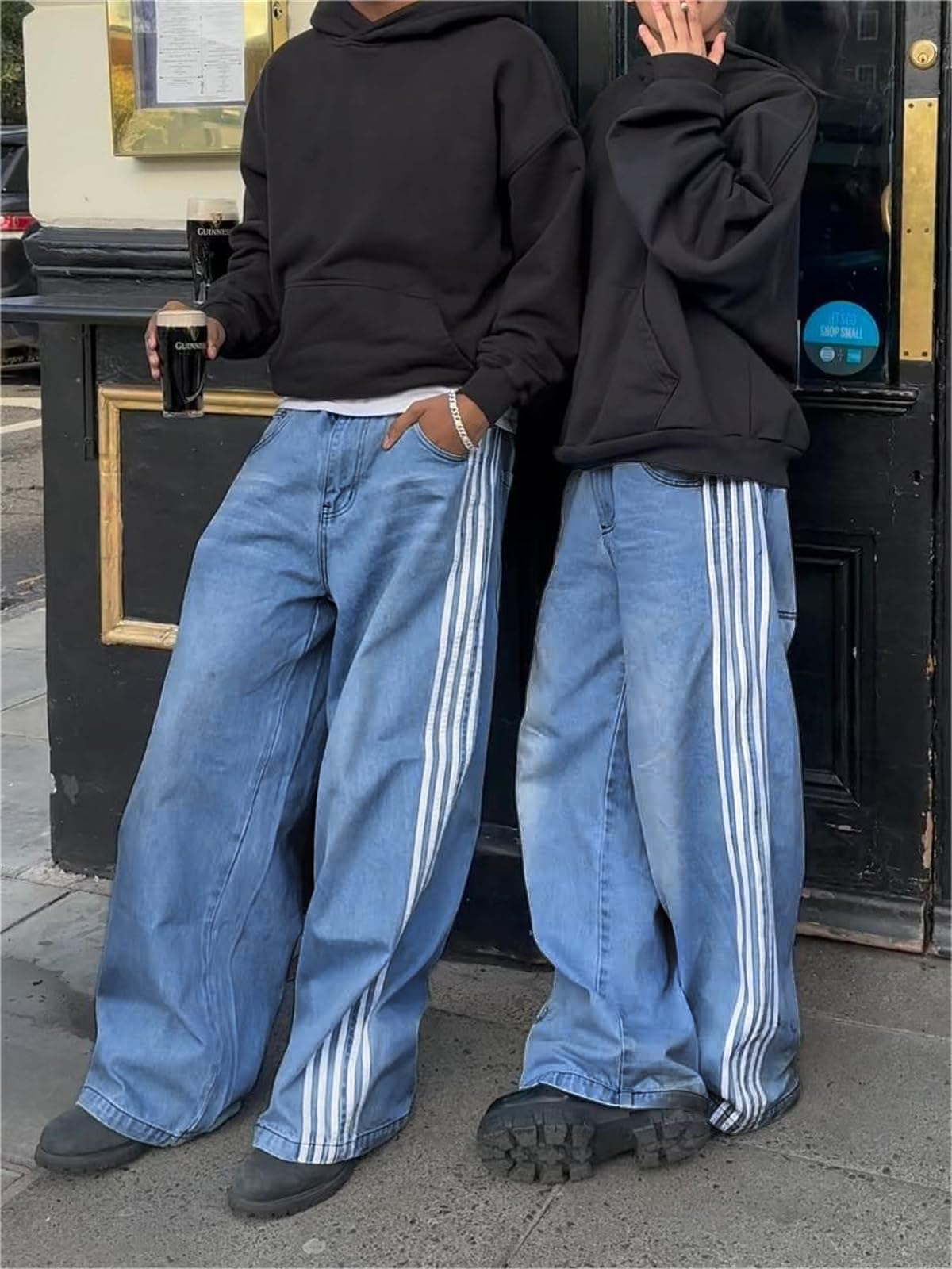Baggy Jeans Wide Leg Oversized,Y2K Skater Streetwear
