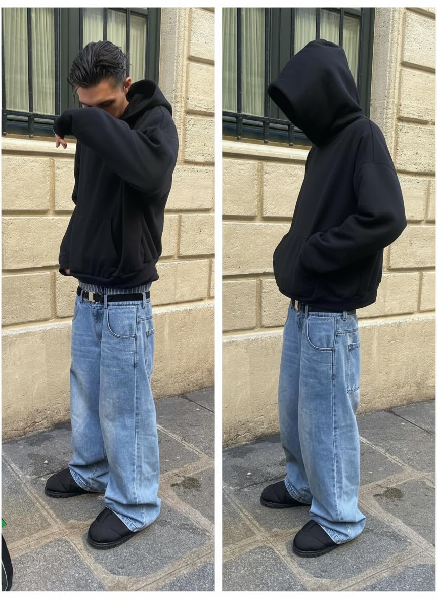 Baggy Jeans Wide Leg Oversized,Y2K Skater Streetwear