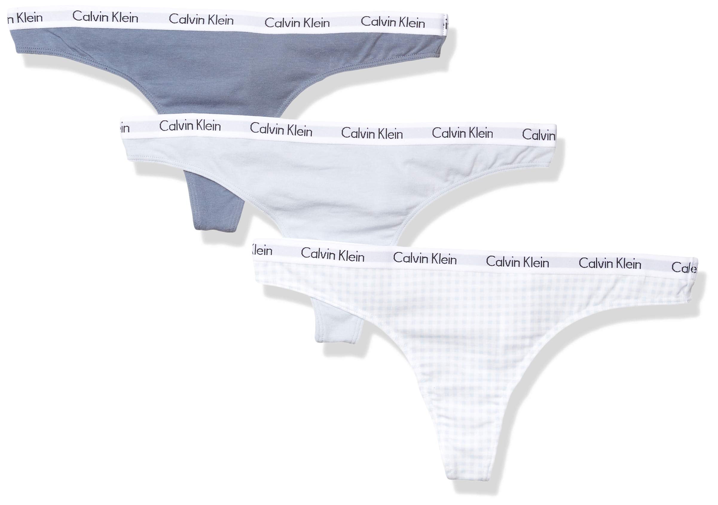 Calvin Klein Women's Cotton Stretch Thong Panties, 3 Pack
