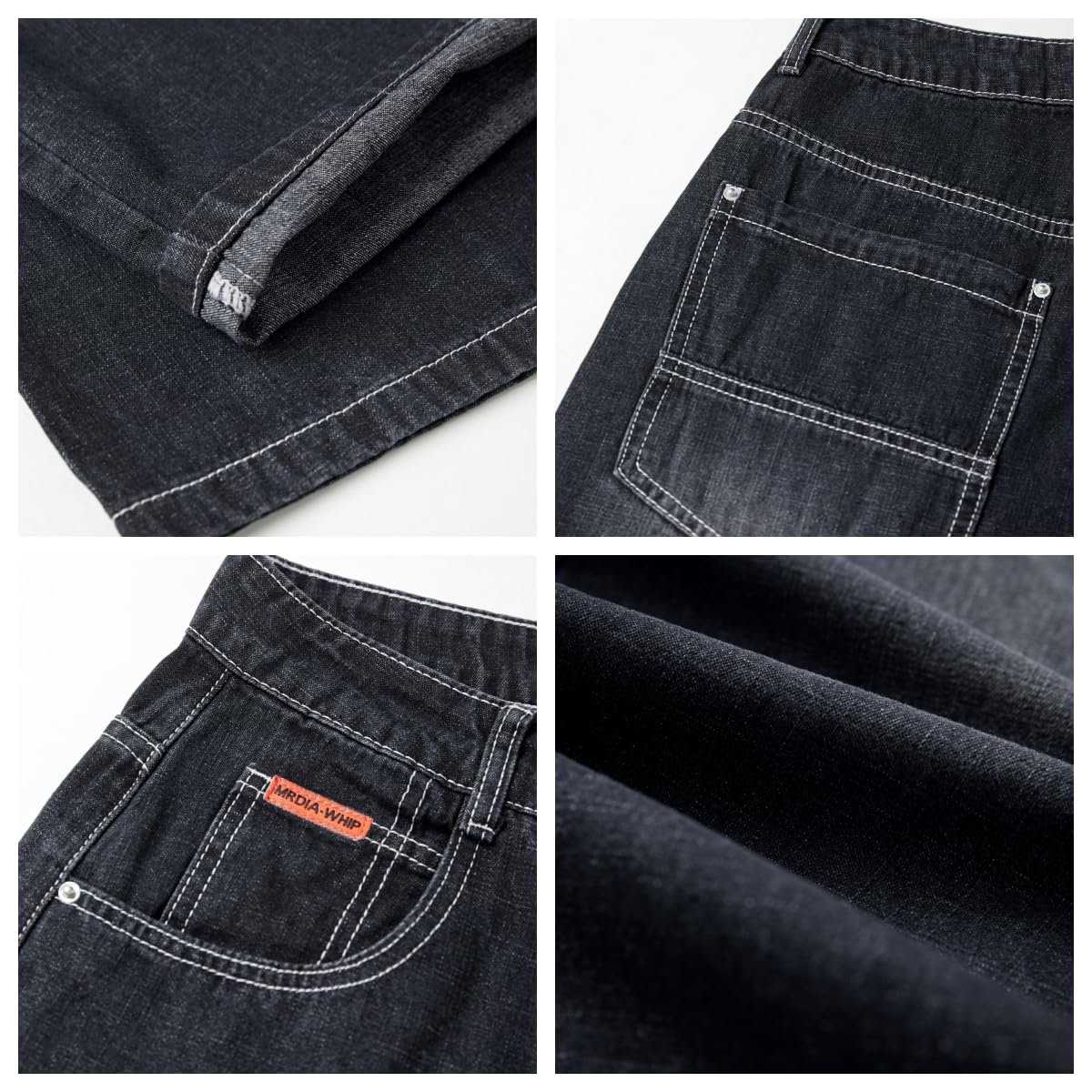 unisex baggy Boyfriends Hip Hop 90s Vintage Baggy Jeans Loose Denim Pants Mid-Low Waist Jeans