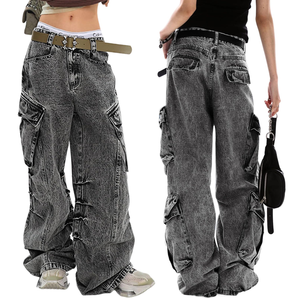 unisex baggy Boyfriends Hip Hop 90s Vintage Baggy Jeans Loose Denim Pants Mid-Low Waist Jeans
