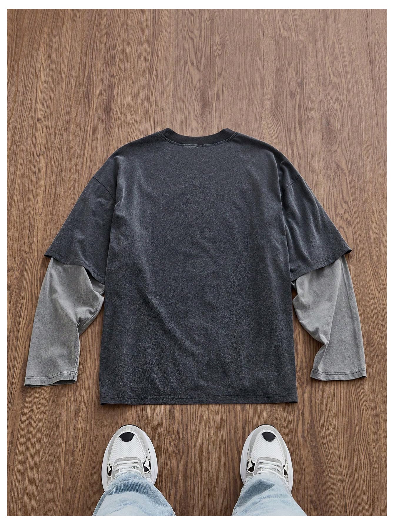 Men's Long Sleeve Shirts Y2K Oversized Streetwear