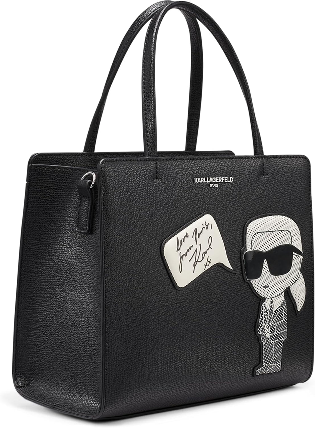 KARL LAGERFELD Paris handbag Black/Silver, One Size