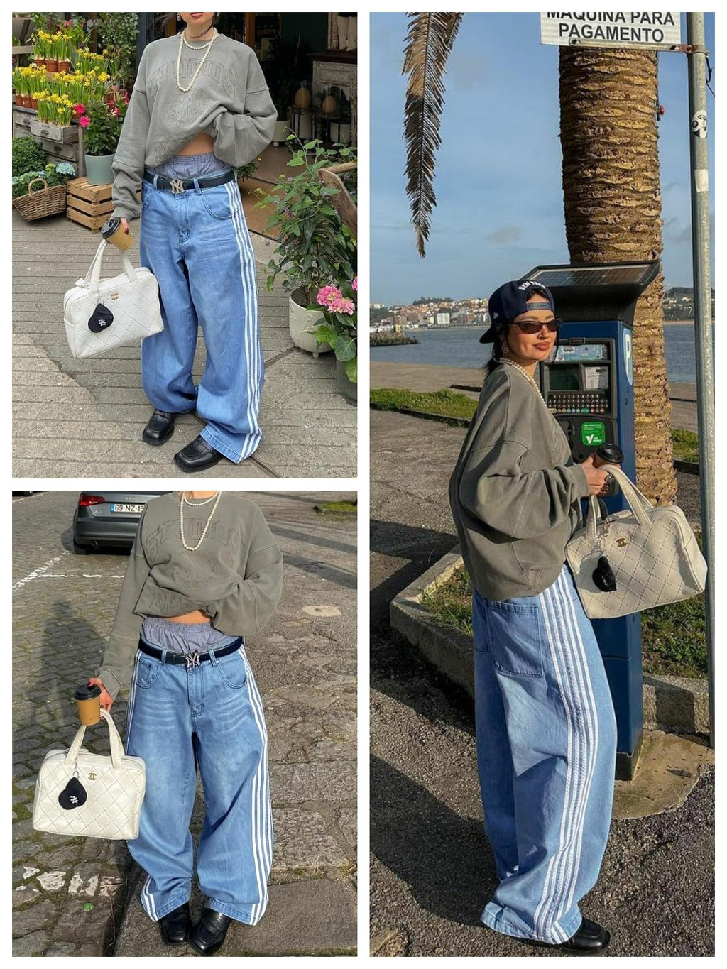 Baggy Jeans Wide Leg Oversized,Y2K Skater Streetwear